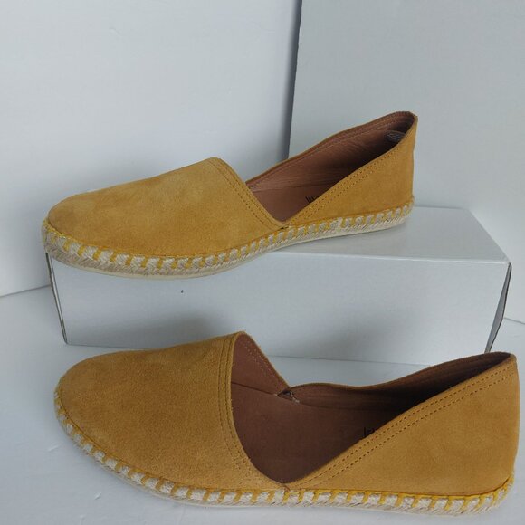 Miz Mooz Mustard Yellow Flats Suede Espadrilles Fall Transition European Coastal - Picture 6 of 14
